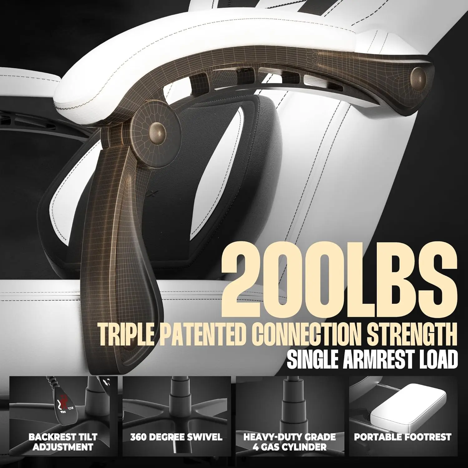 Heavy-Duty Series -MB30 White(PU) - Image 7