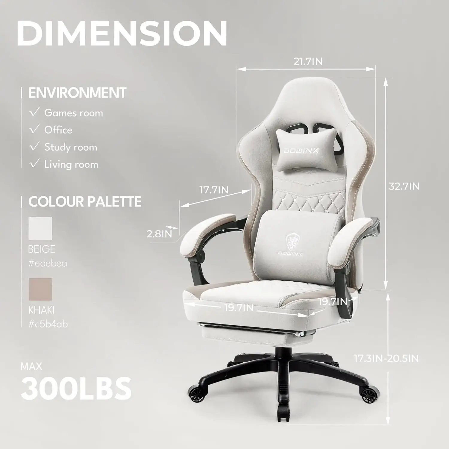 Dowinx Simple Series 6657D-Beige - Image 3