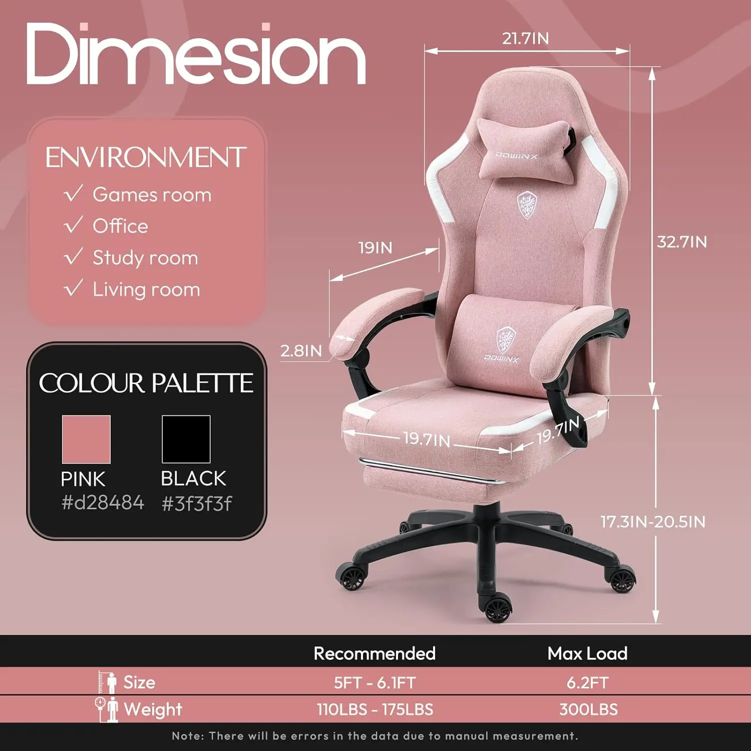 Dowinx Simple Series 6657K Pink - Image 3
