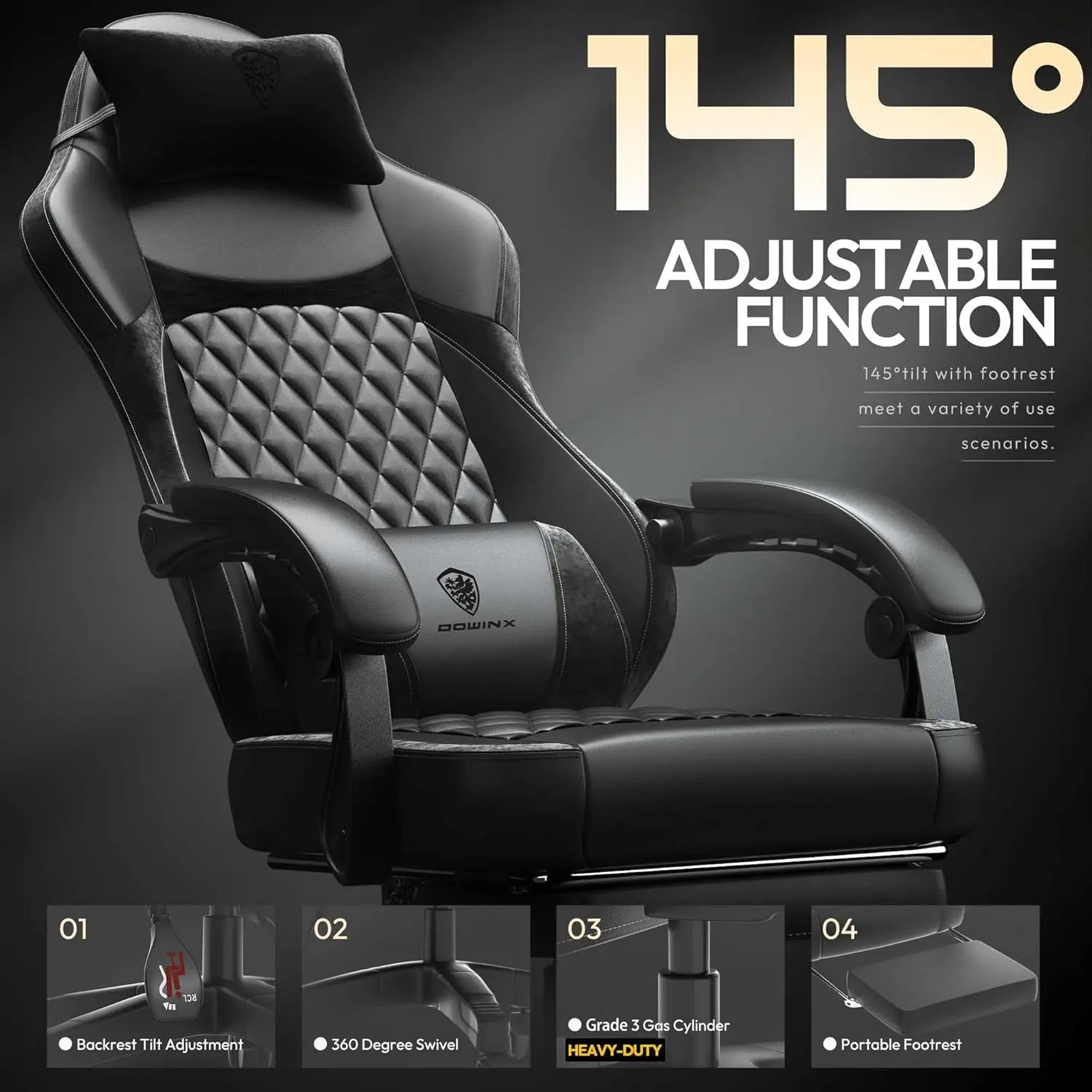 ERGONOMIC SERIES 6650A-Black New - Image 6