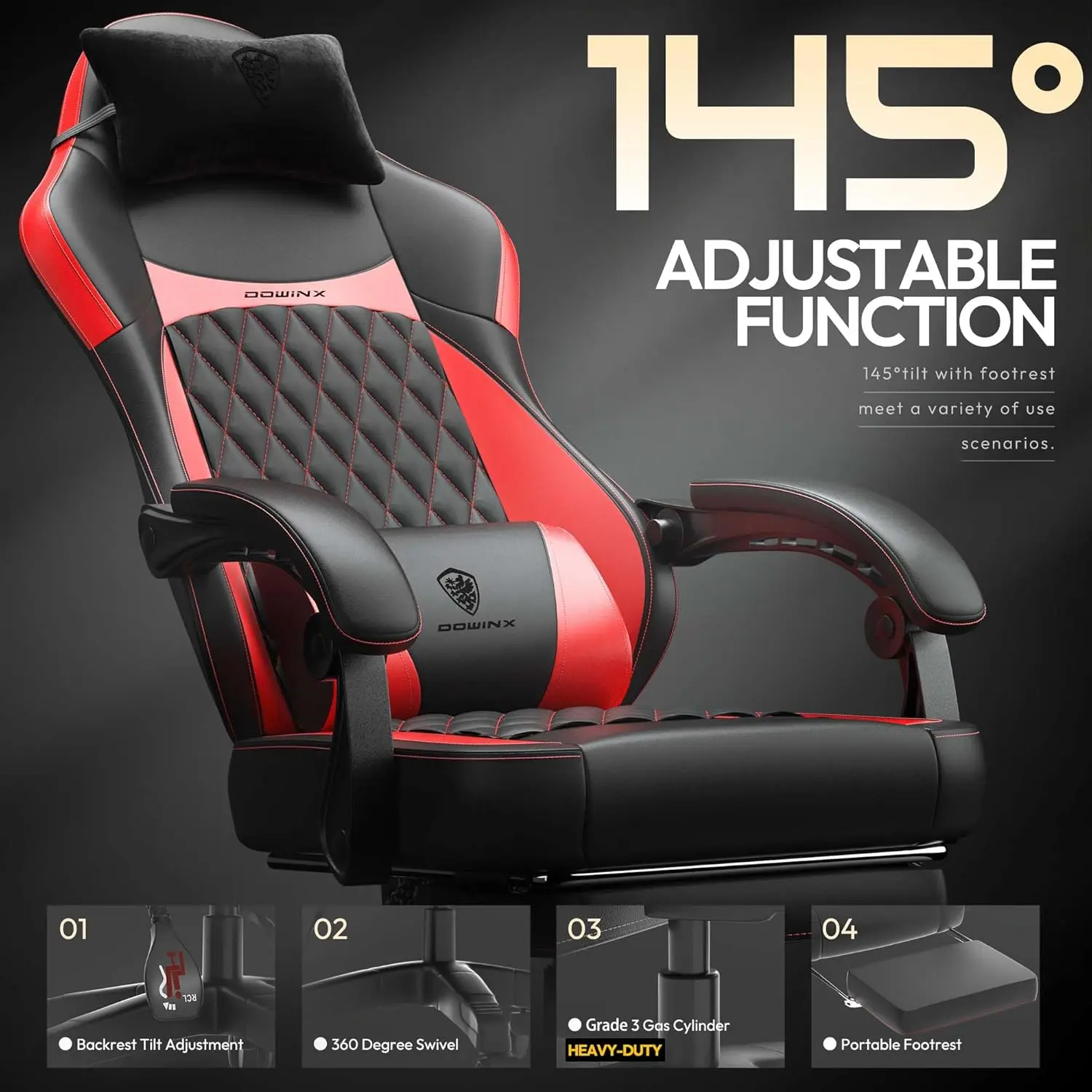 ERGONOMIC SERIES 6650A-Red New - Image 6