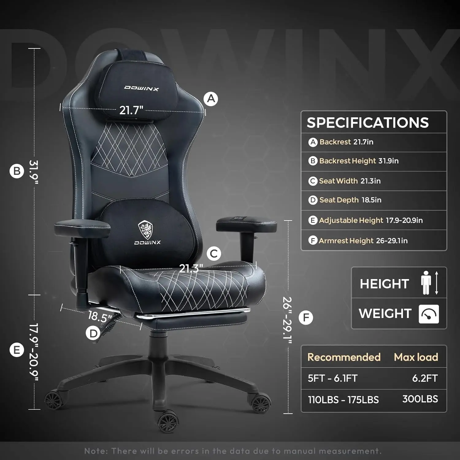 ERGONOMIC SERIES 6650D Black-White - Image 3